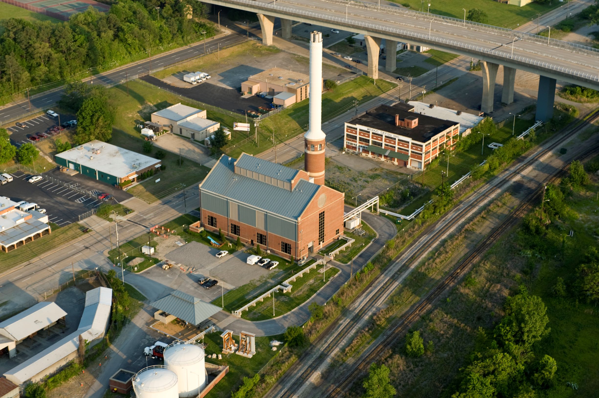 Aerial view of the Steam Plant